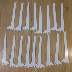 17 Pcs Of 10 in. Light Duty Shelf Bracket- White